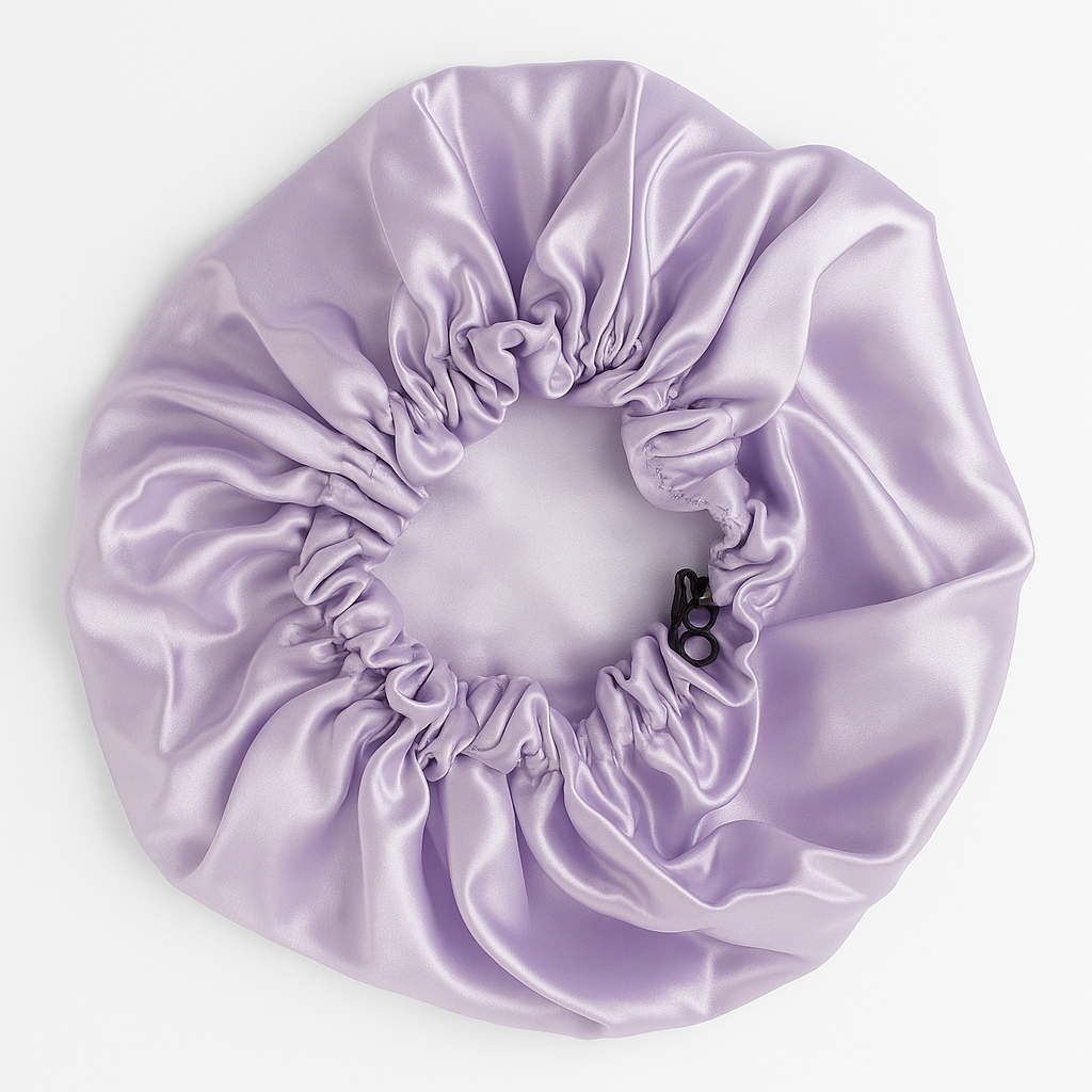 Gorros pequenos de saten Lila