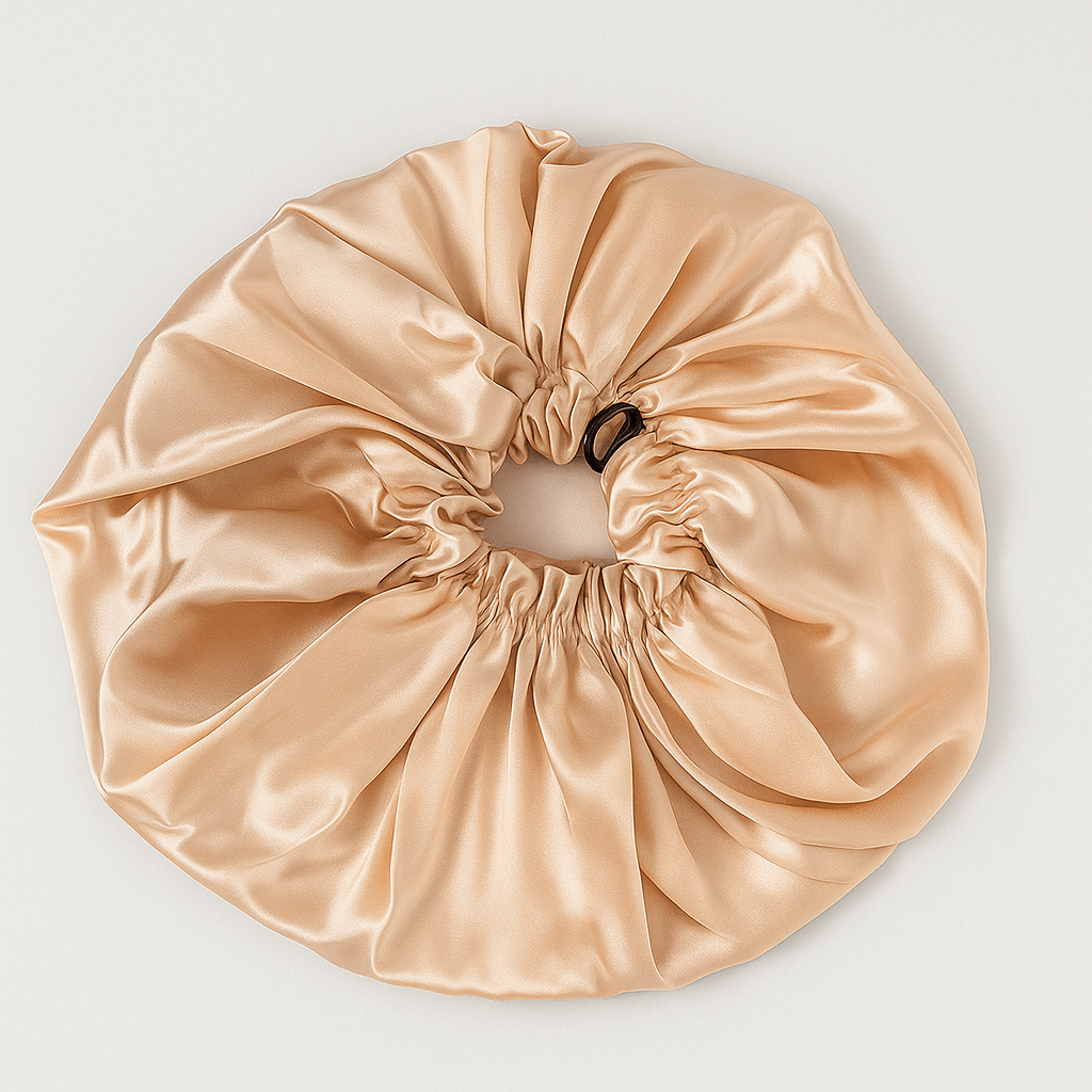 Gorro grande de saten Salmon